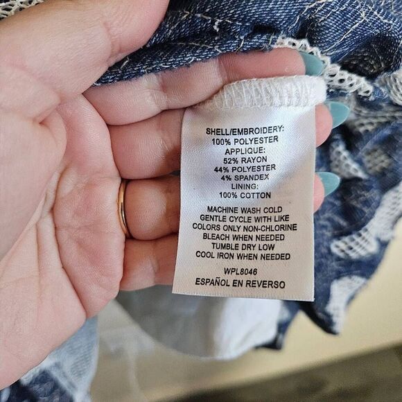 Maison Jules Chambray Leaves Dress - Picture 6 of 9